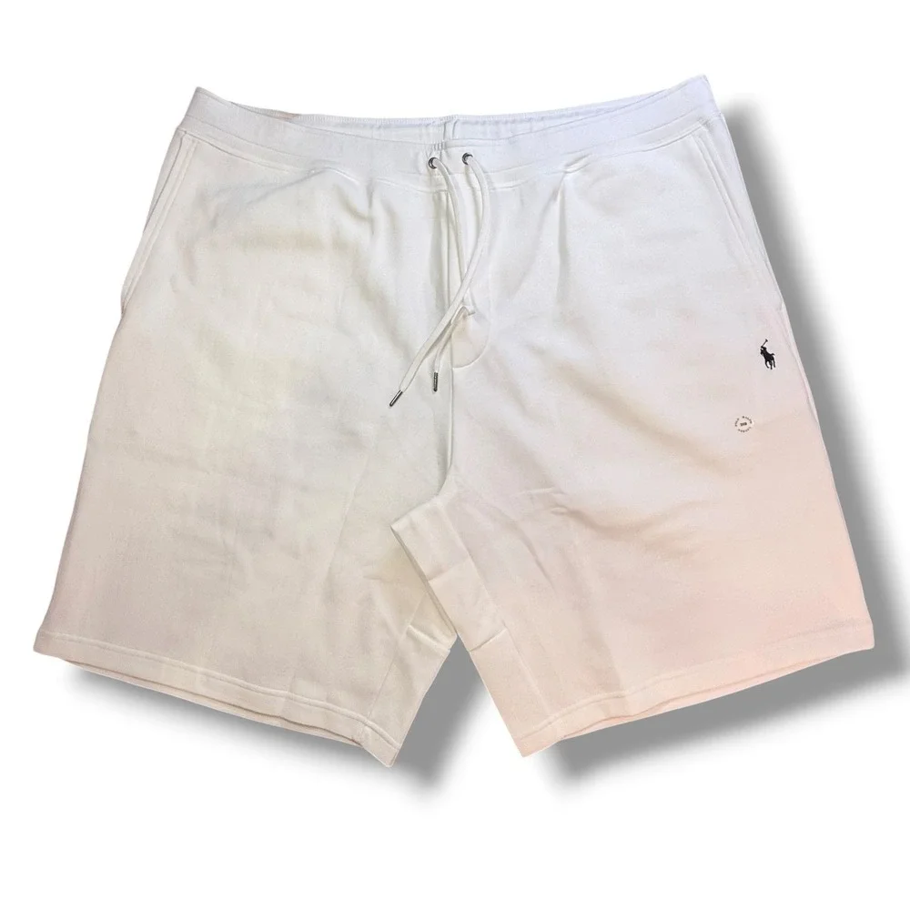 NEW Polo Ralph Lauren Mens Big Tall 4XB Double Knit Sweat Shorts Drawstring Pony